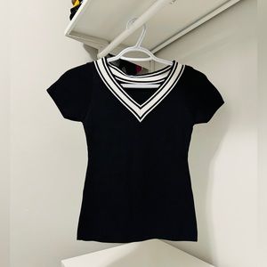 V-neck Knit Top - One Size